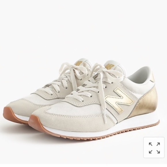 new balance gold sneakers